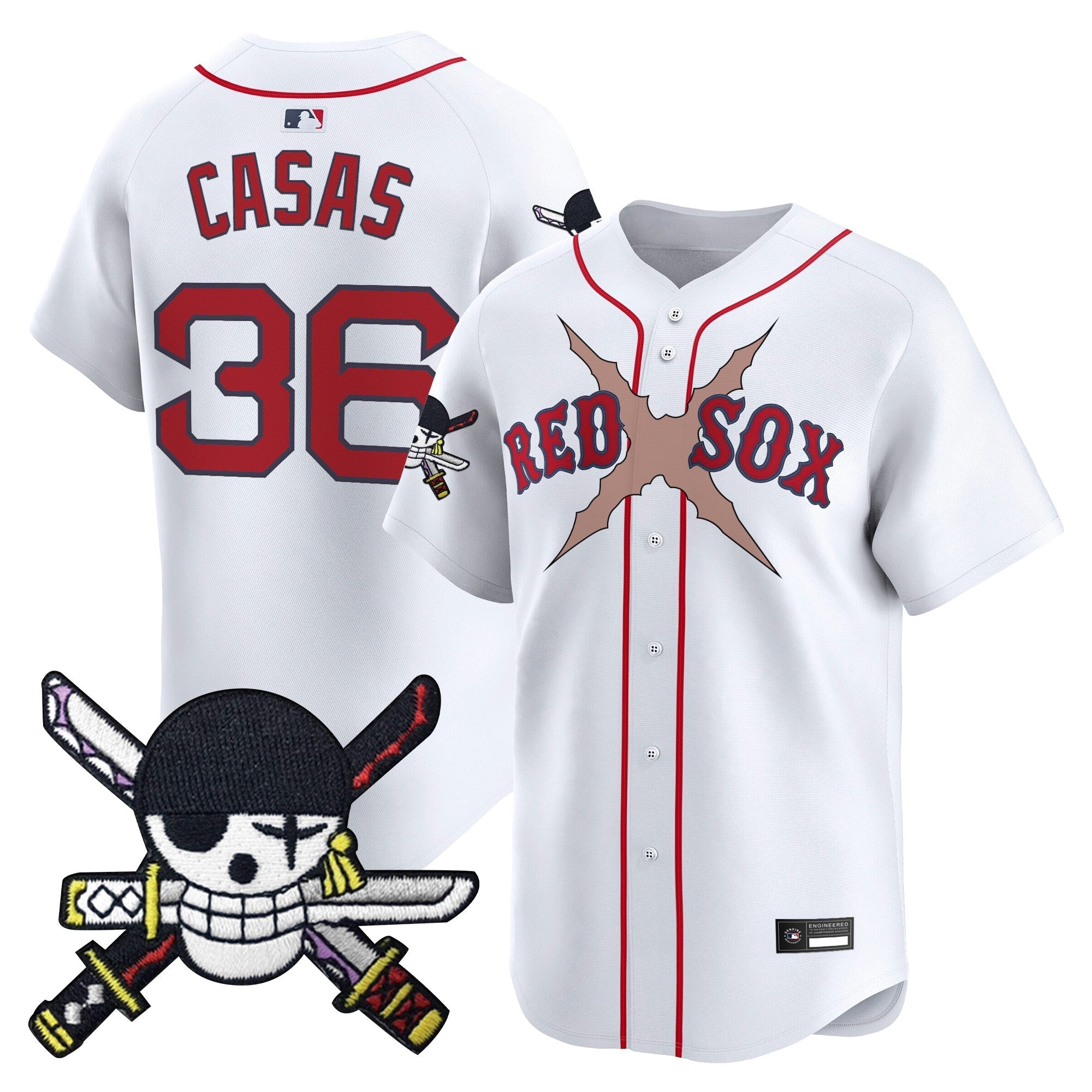 BOS x  OP Zr Patch Vapor Premier Limited Jersey - Stitched