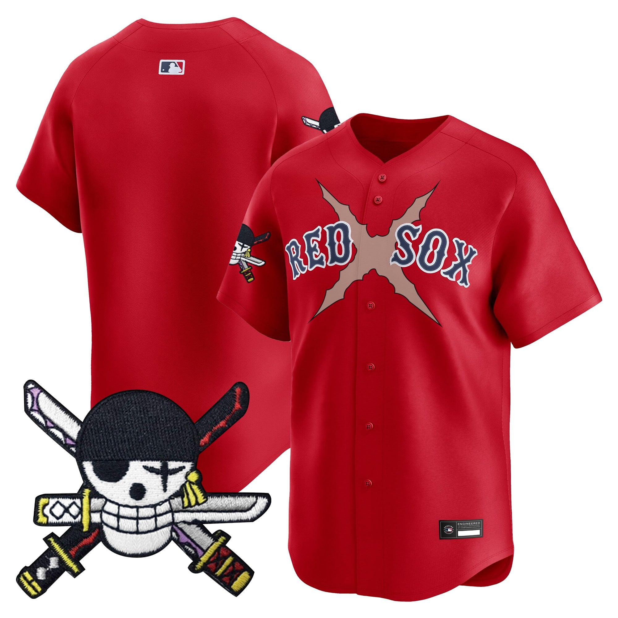 BOS x  OP Zr Patch Vapor Premier Limited Jersey - Stitched