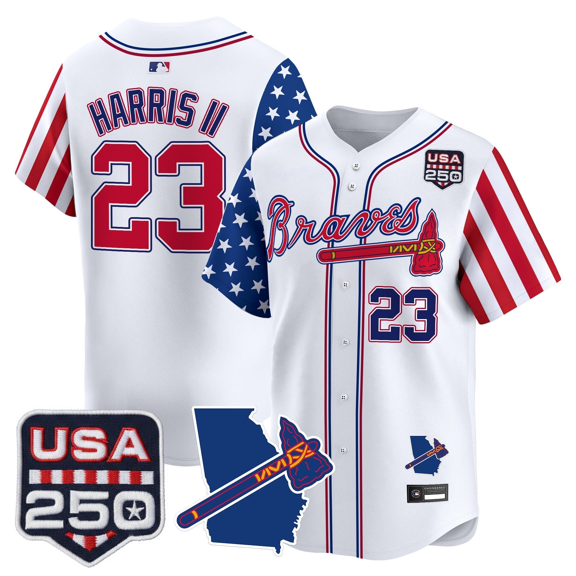 ATL "America 250 Edition" Vapor Premier Limited Jersey - Stitched