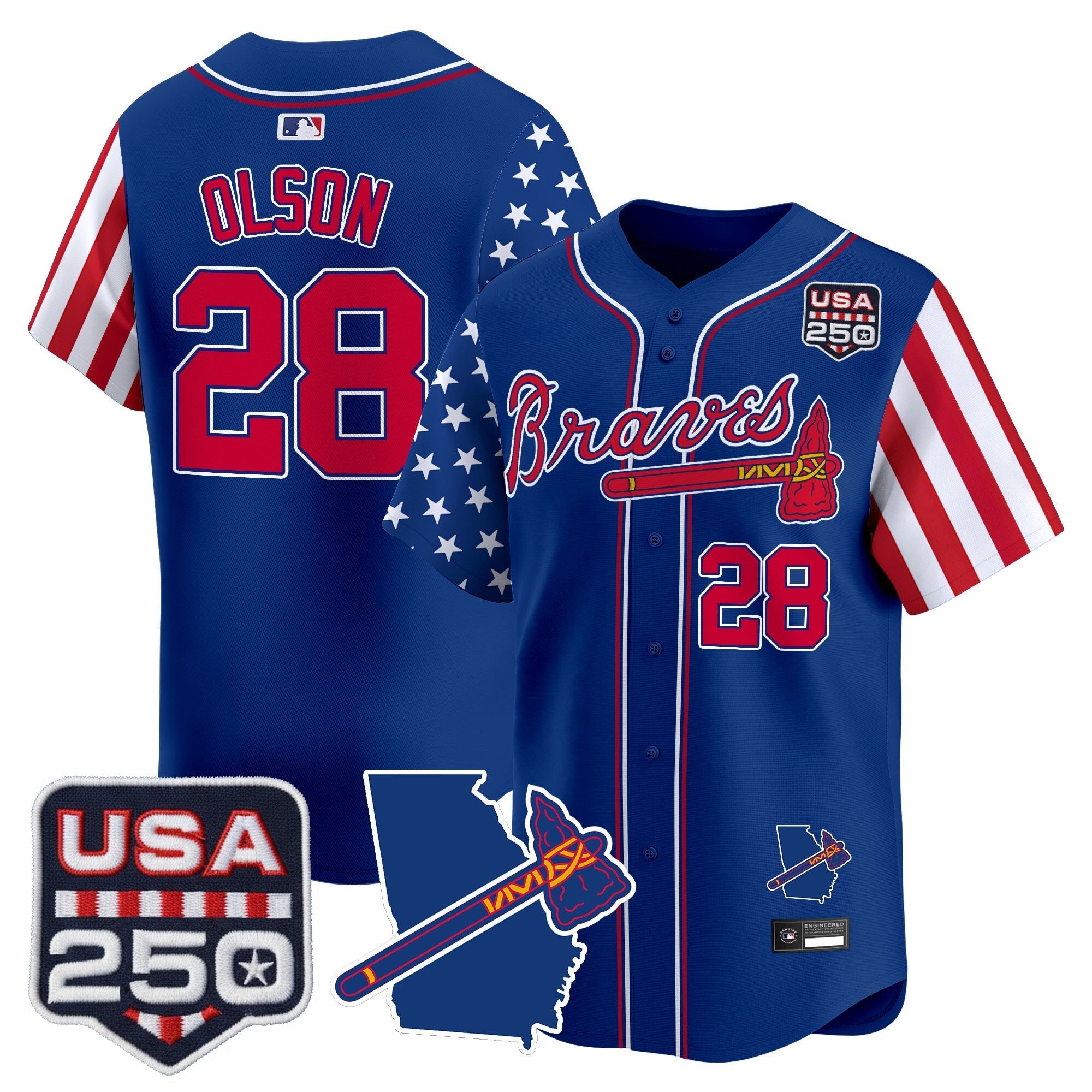 ATL "America 250 Edition" Vapor Premier Limited Jersey - Stitched