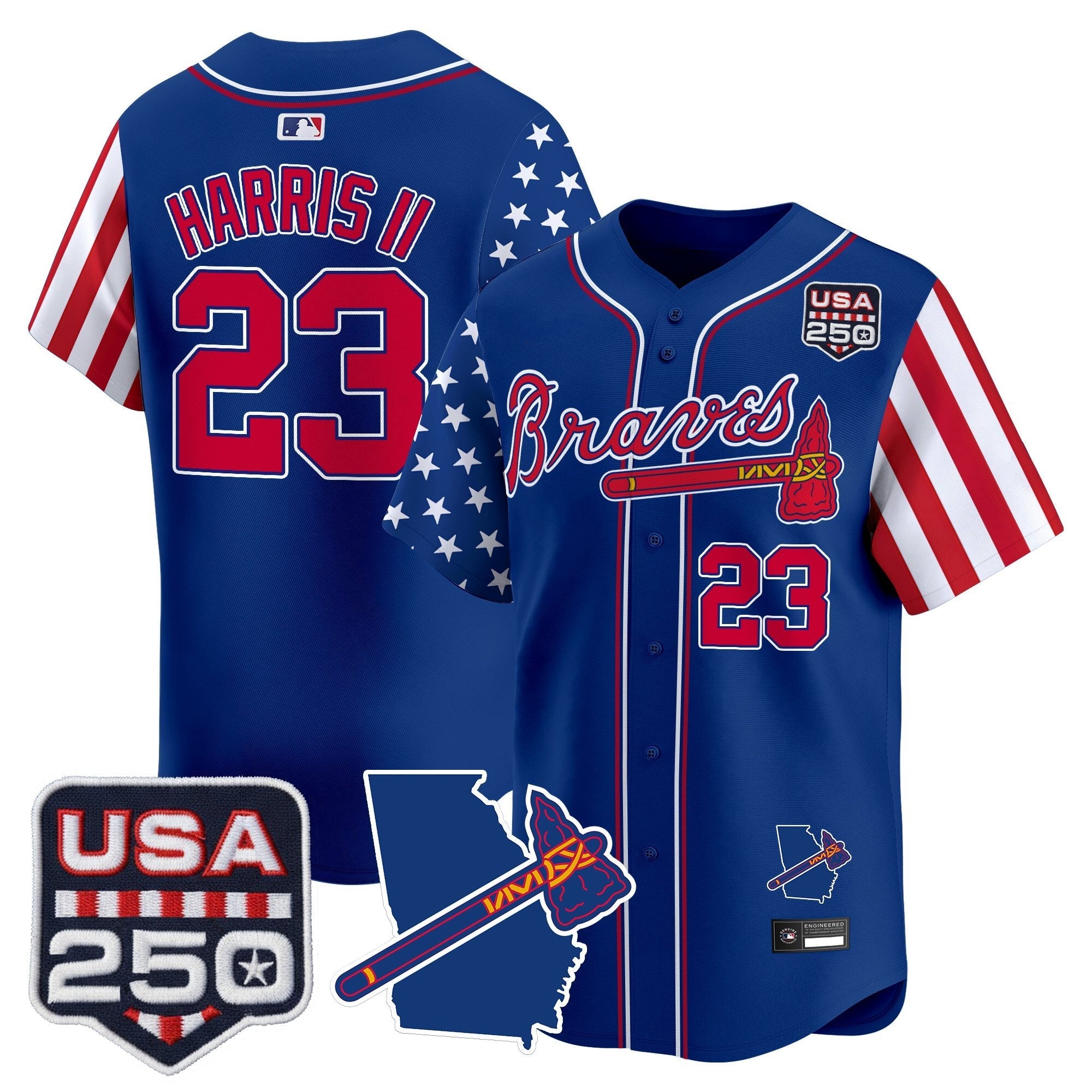 ATL "America 250 Edition" Vapor Premier Limited Jersey - Stitched