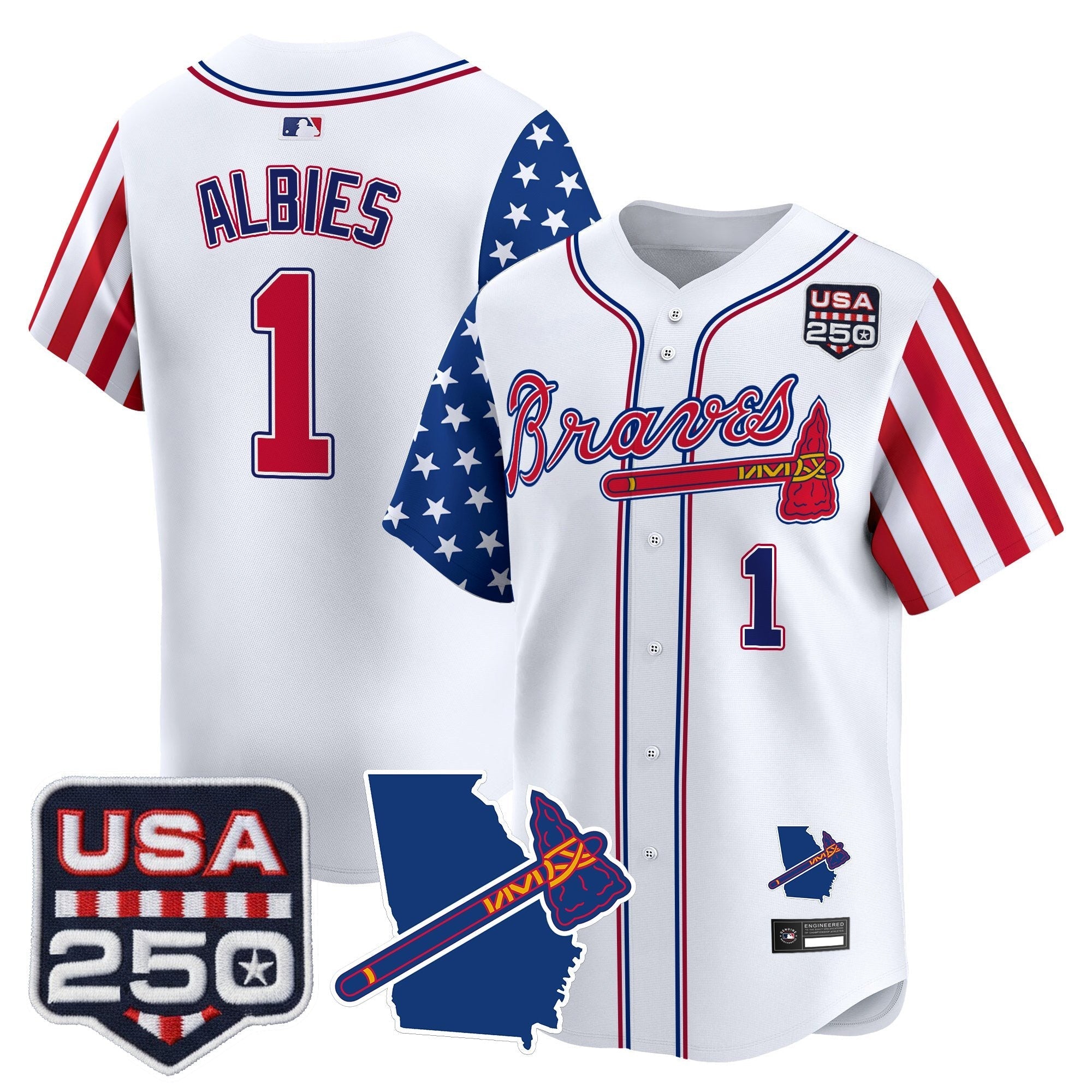 ATL "America 250 Edition" Vapor Premier Limited Jersey - Stitched