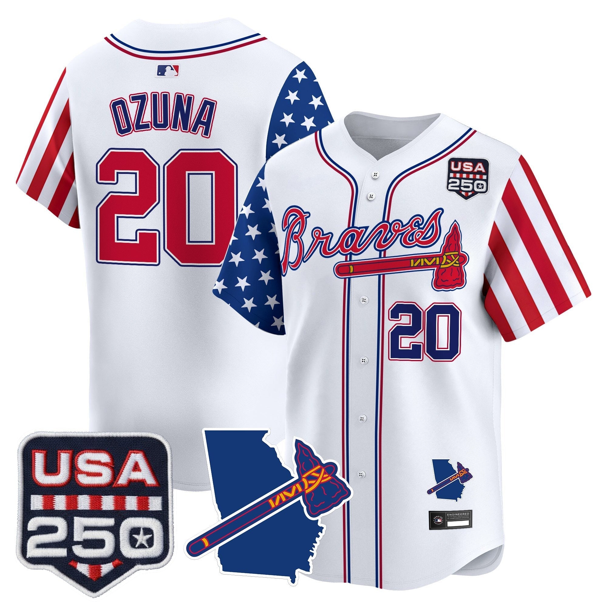 ATL "America 250 Edition" Vapor Premier Limited Jersey - Stitched
