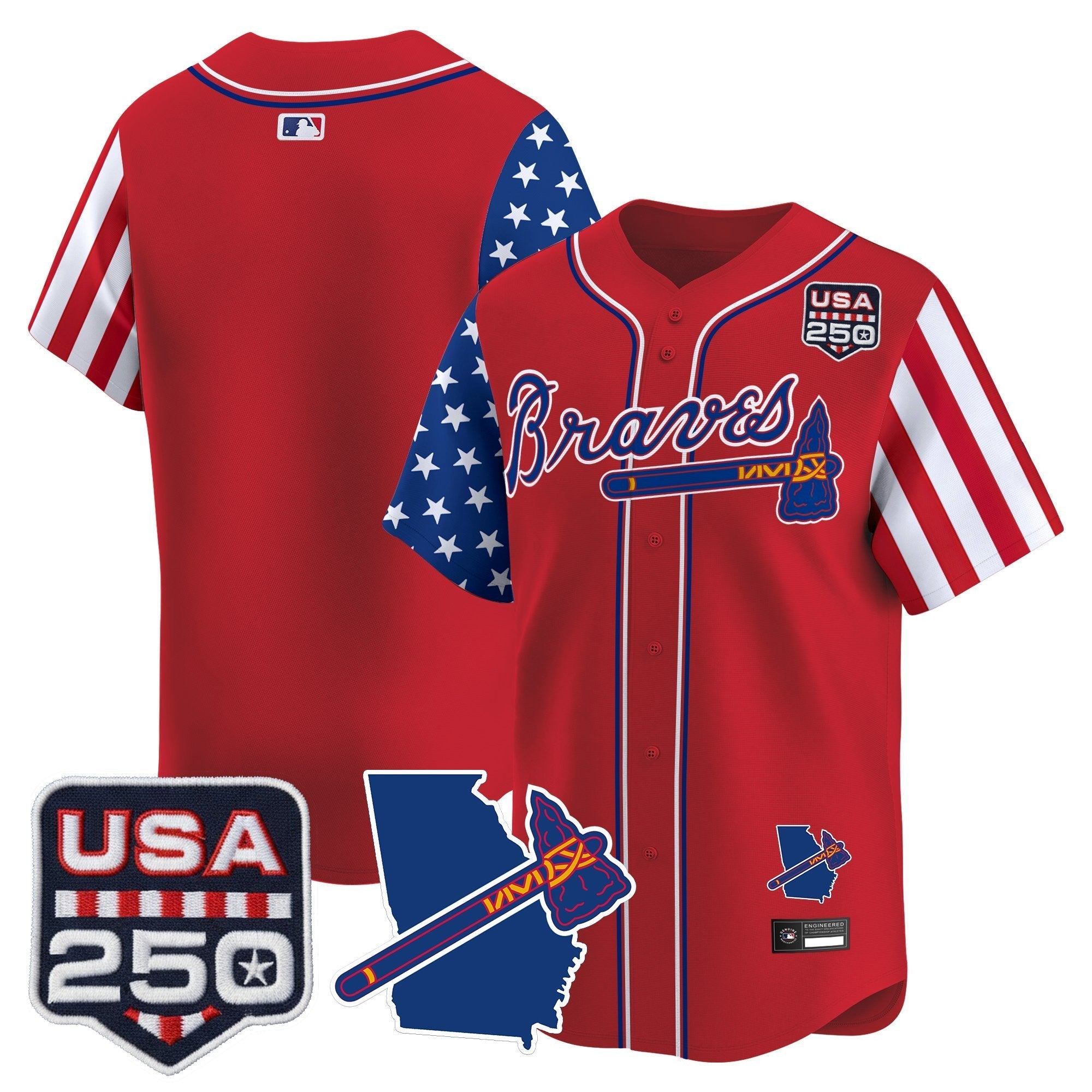 ATL "America 250 Edition" Vapor Premier Limited Jersey - Stitched