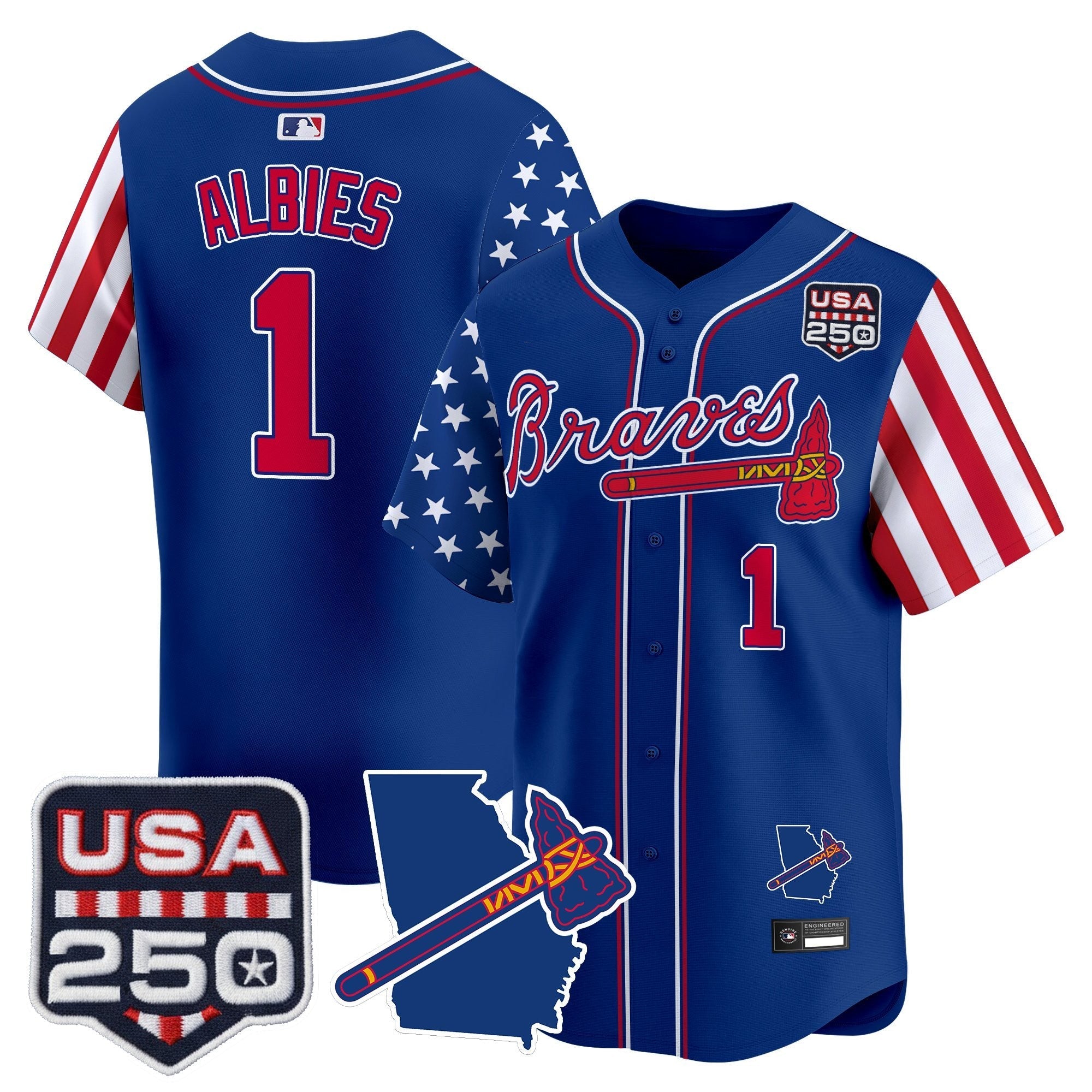 ATL "America 250 Edition" Vapor Premier Limited Jersey - Stitched