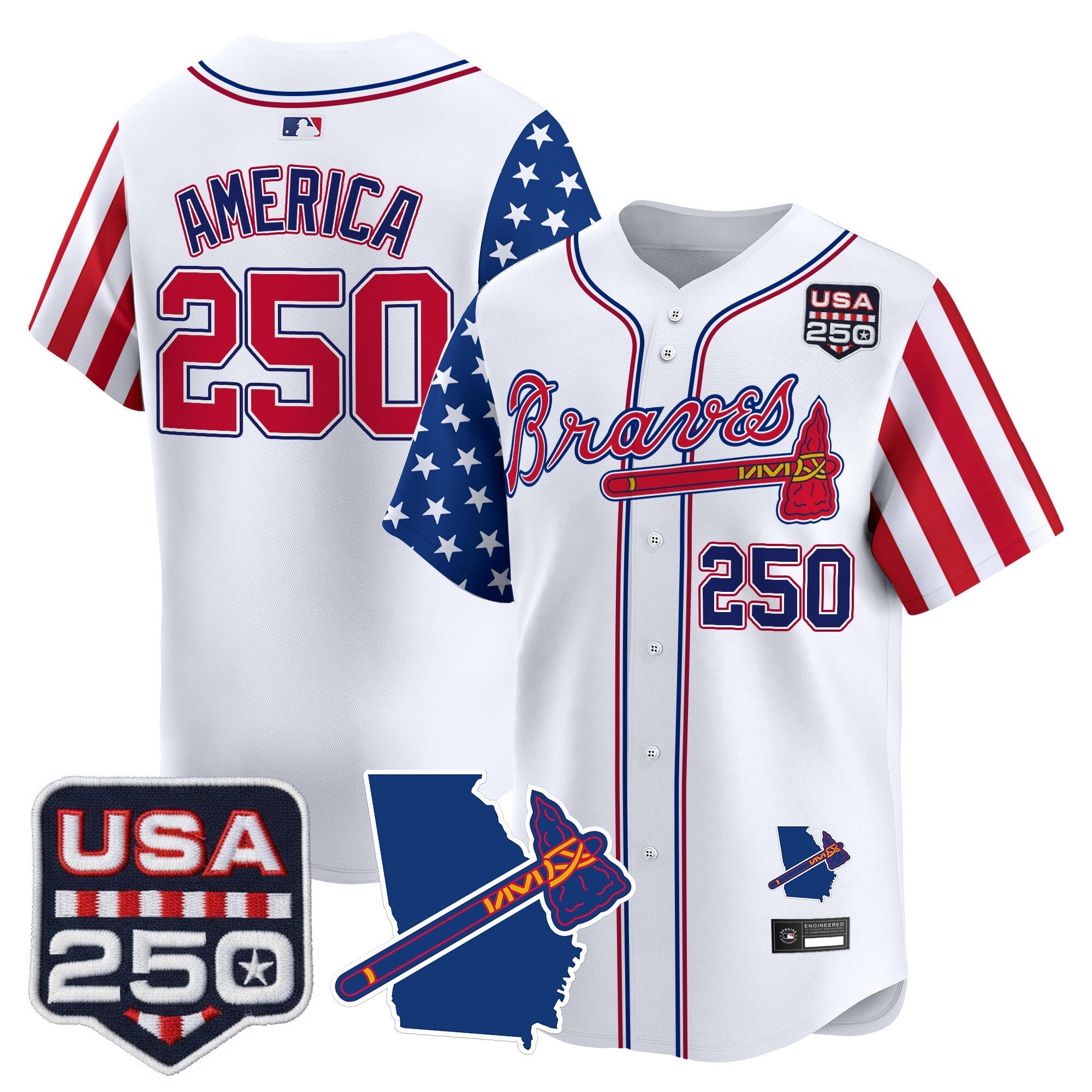 ATL "America 250 Edition" Vapor Premier Limited Jersey - Stitched