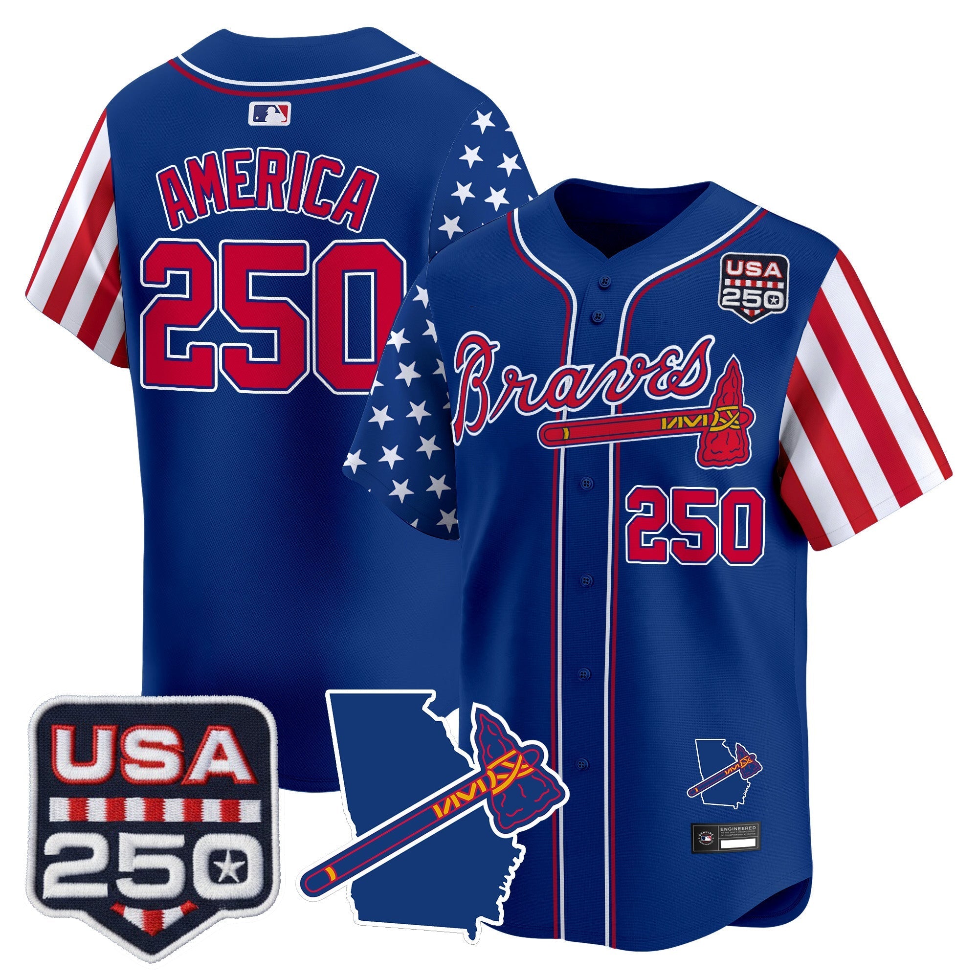 ATL "America 250 Edition" Vapor Premier Limited Jersey - Stitched