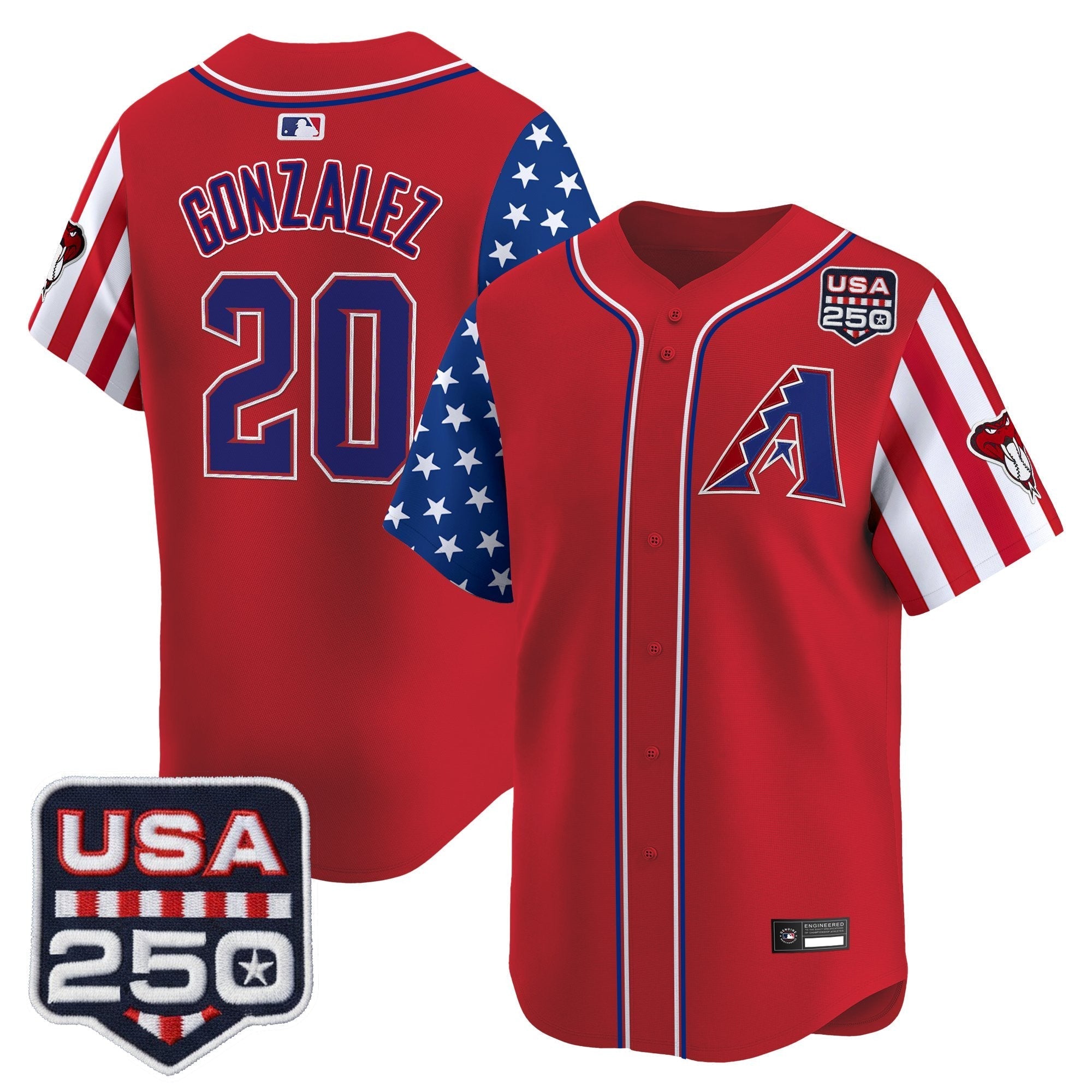 ARI "America 250 Edition" Vapor Premier Limited Jersey - Stitched