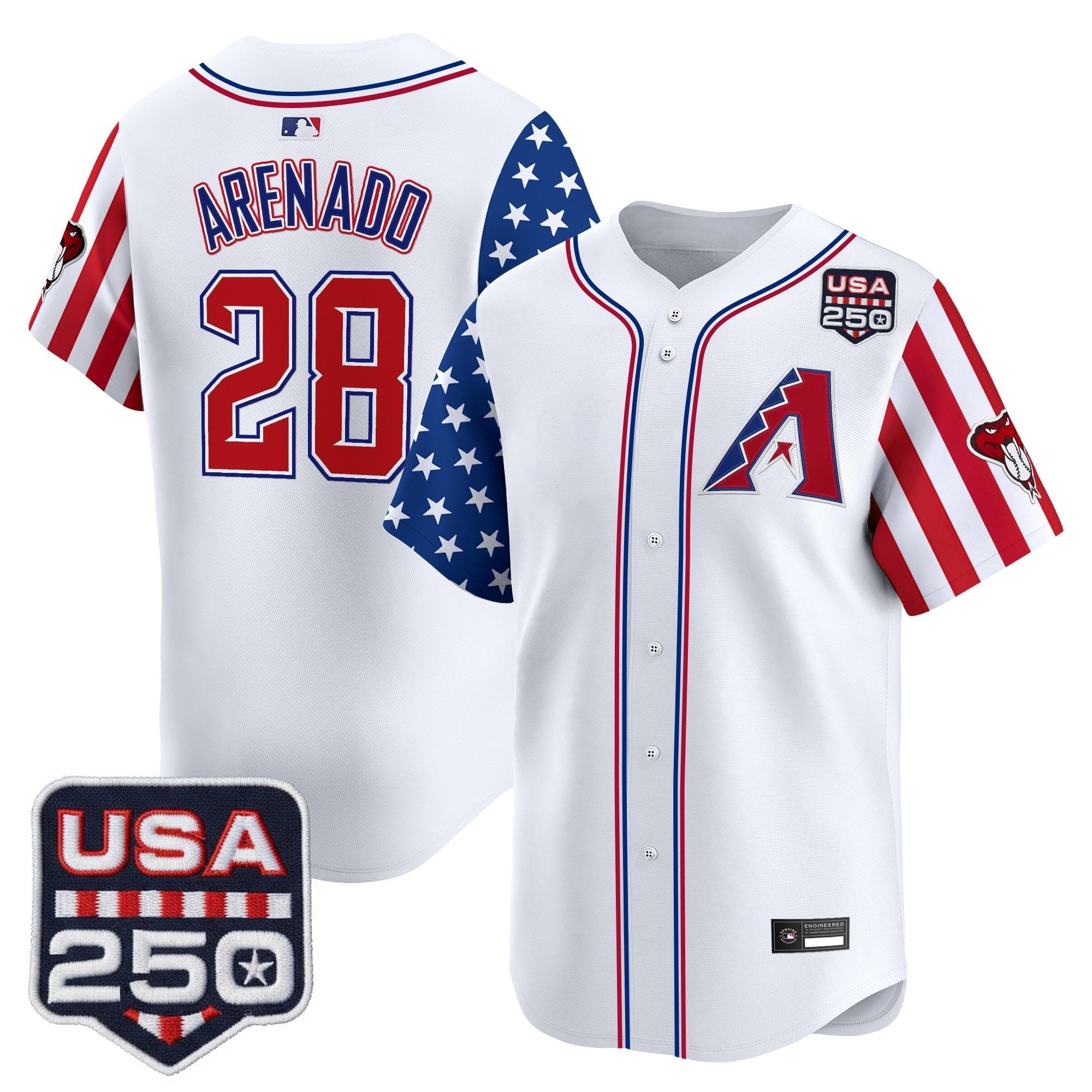 ARI "America 250 Edition" Vapor Premier Limited Jersey - Stitched