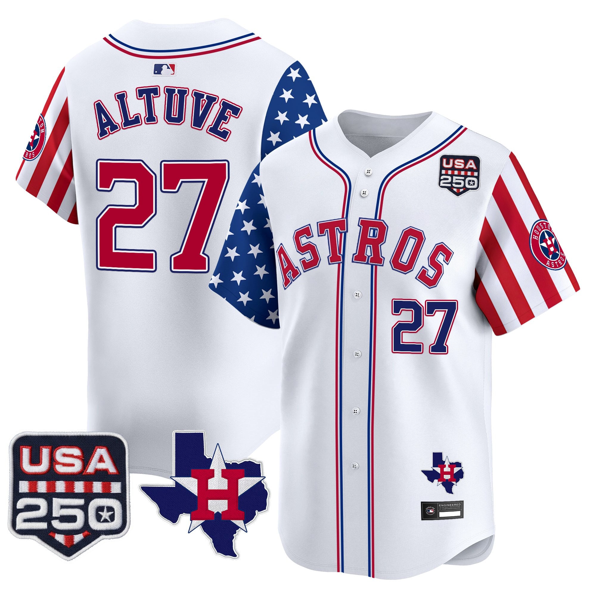 HOU "America 250 Edition" Vapor Premier Limited Jersey - Stitched