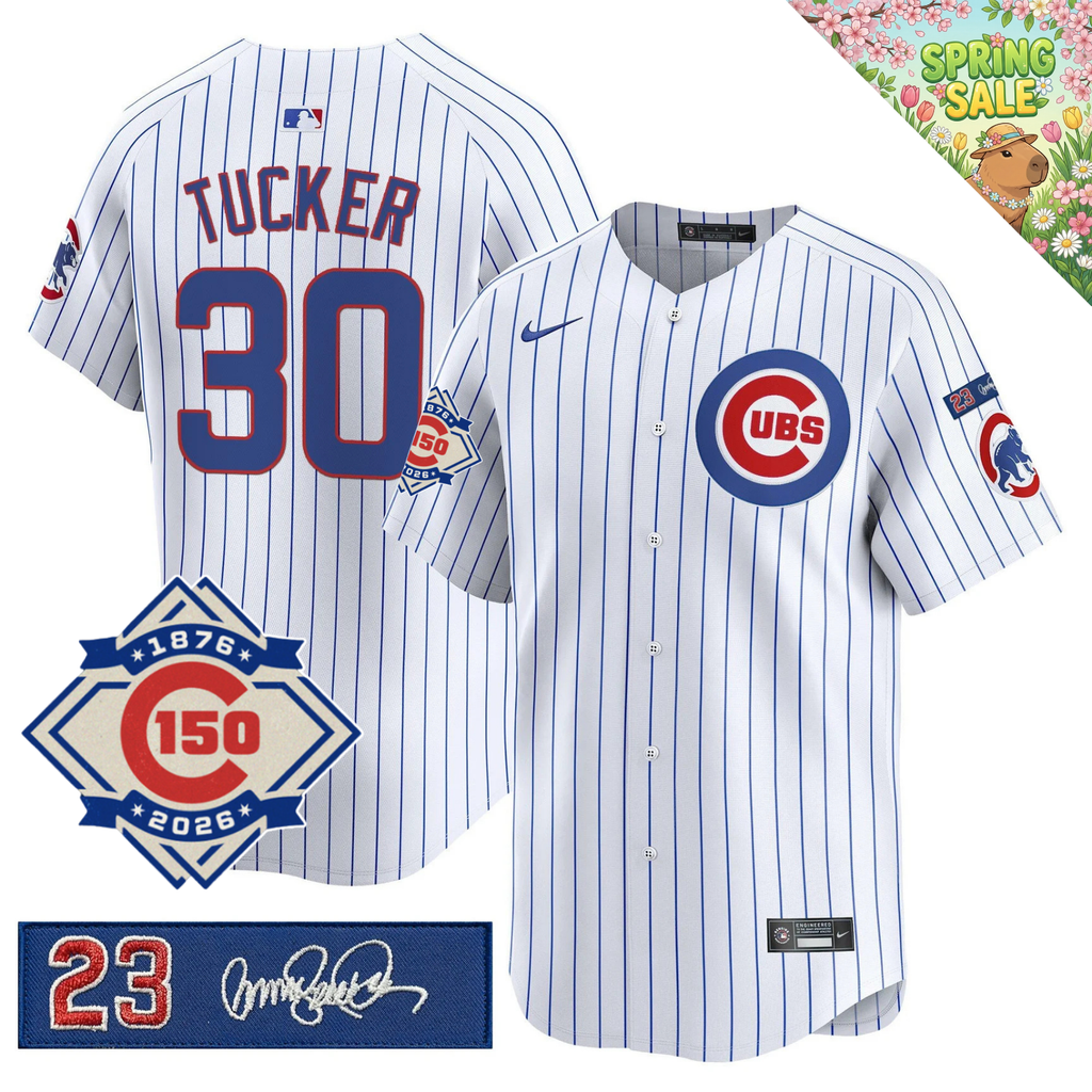CHC 150th Anniversary & 'Ryne Sandberg Tribute' Limited Blue Jersey - Stitched