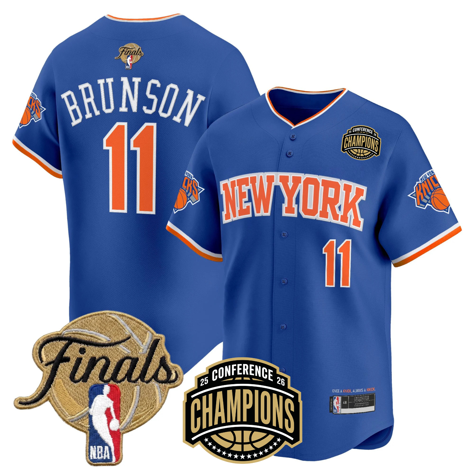 NYK 2026 Finals Vapor Baseball Gold Jersey - Stitched