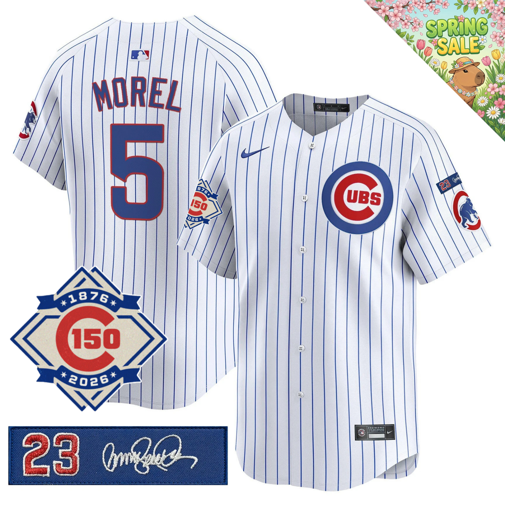 CHC 150th Anniversary & 'Ryne Sandberg Tribute' Limited Blue Jersey - Stitched
