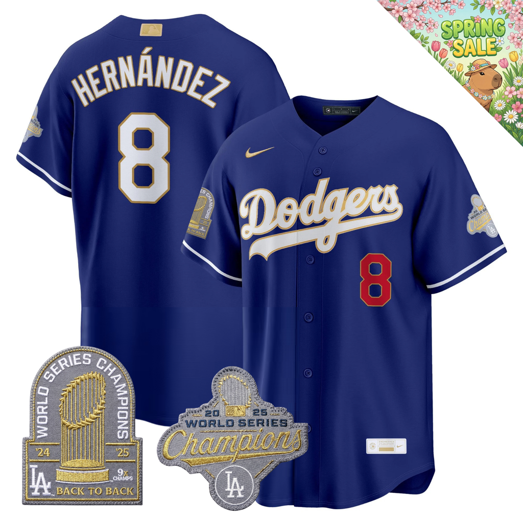 LAD "Gold Collection" Premier Limited Jersey - 9X World Series Champions - Stitched
