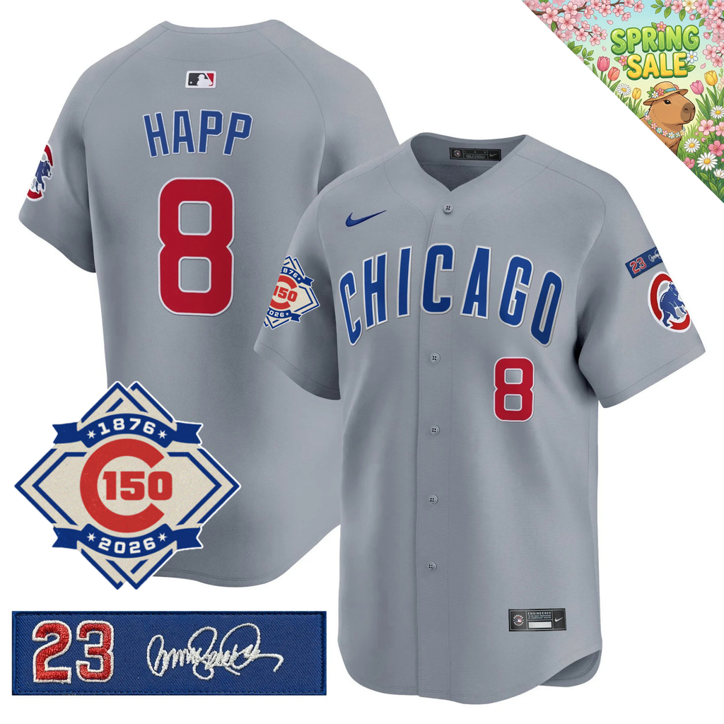 CHC 150th Anniversary & 'Ryne Sandberg Tribute' Limited Blue Jersey - Stitched