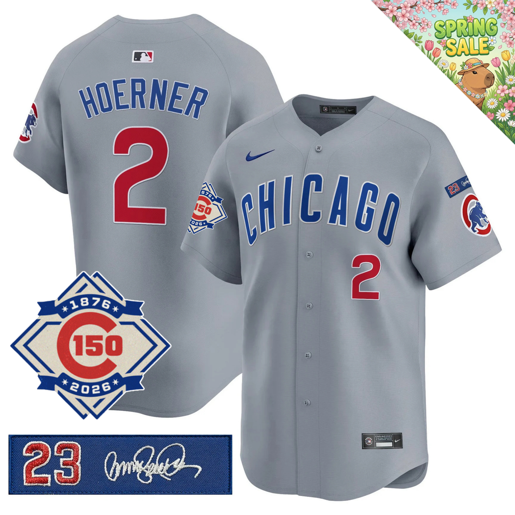 CHC 150th Anniversary & 'Ryne Sandberg Tribute' Limited Gold Jersey - Stitched