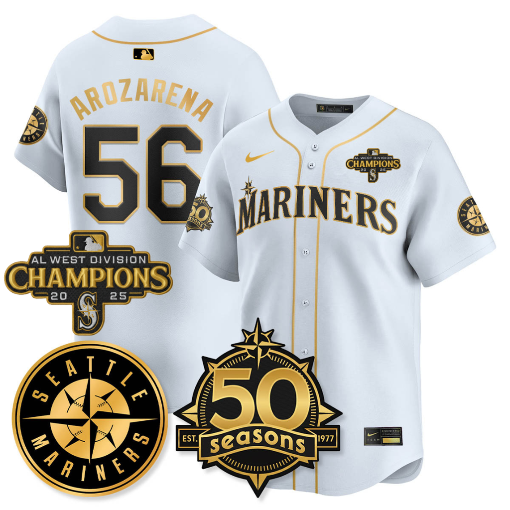 SEA Limited Teal Jersey - 50th Anniversary & AL West Division Champions - Stitched