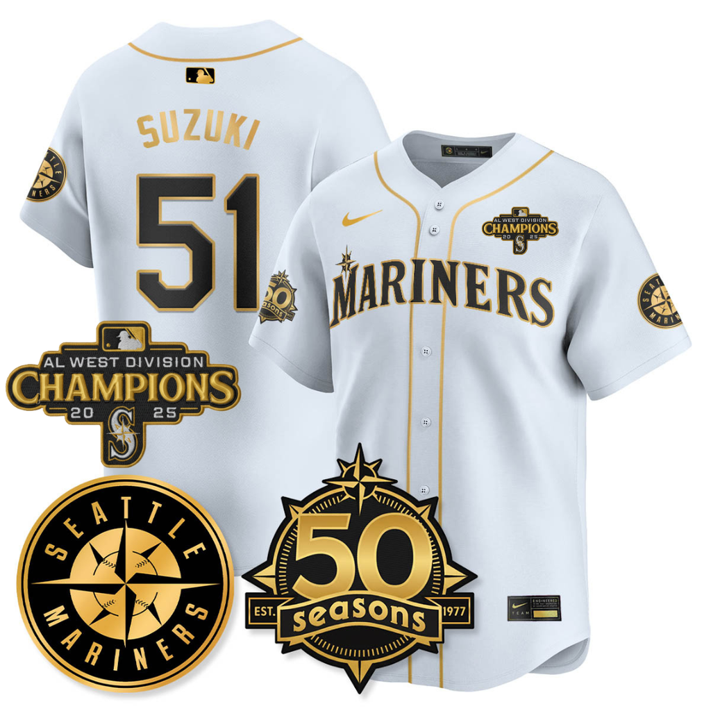SEA Limited Teal Jersey - 50th Anniversary & AL West Division Champions - Stitched