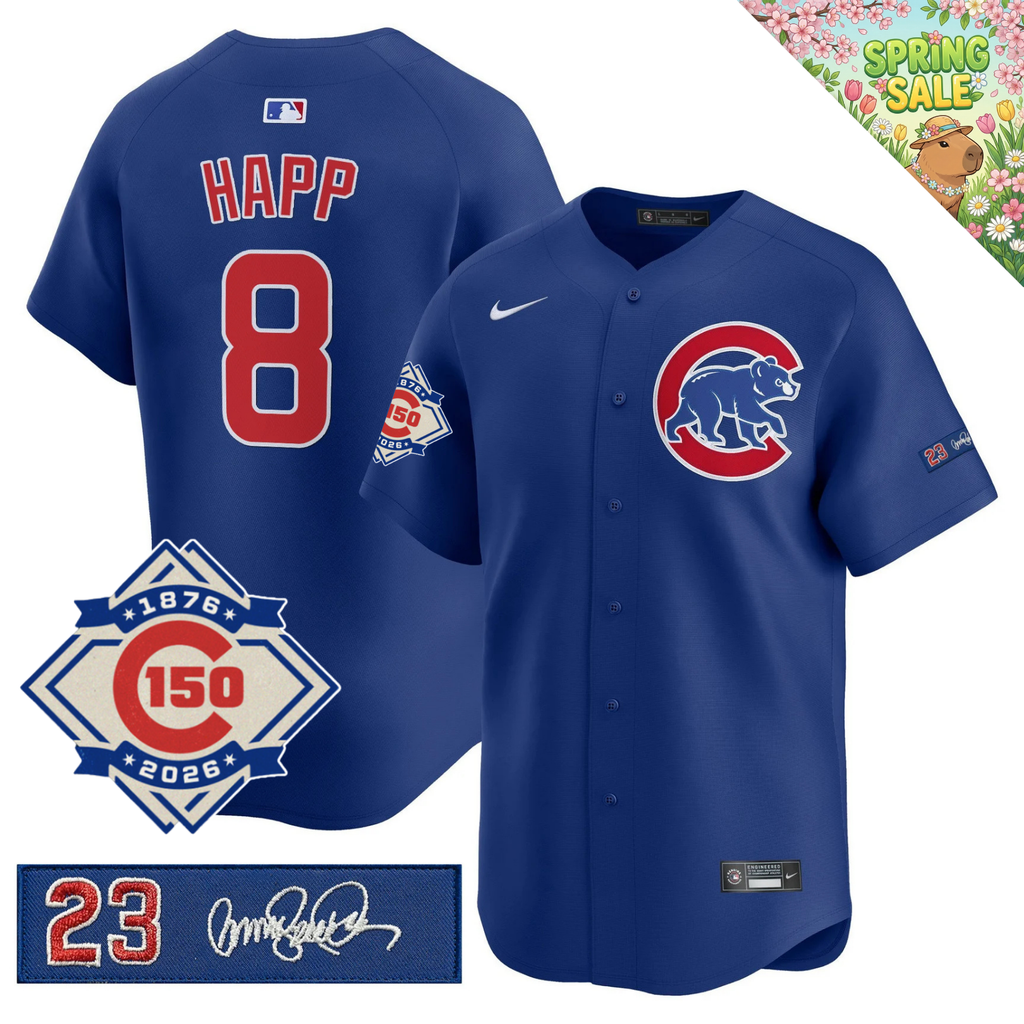 CHC 150th Anniversary & 'Ryne Sandberg Tribute' Limited Gold Jersey - Stitched