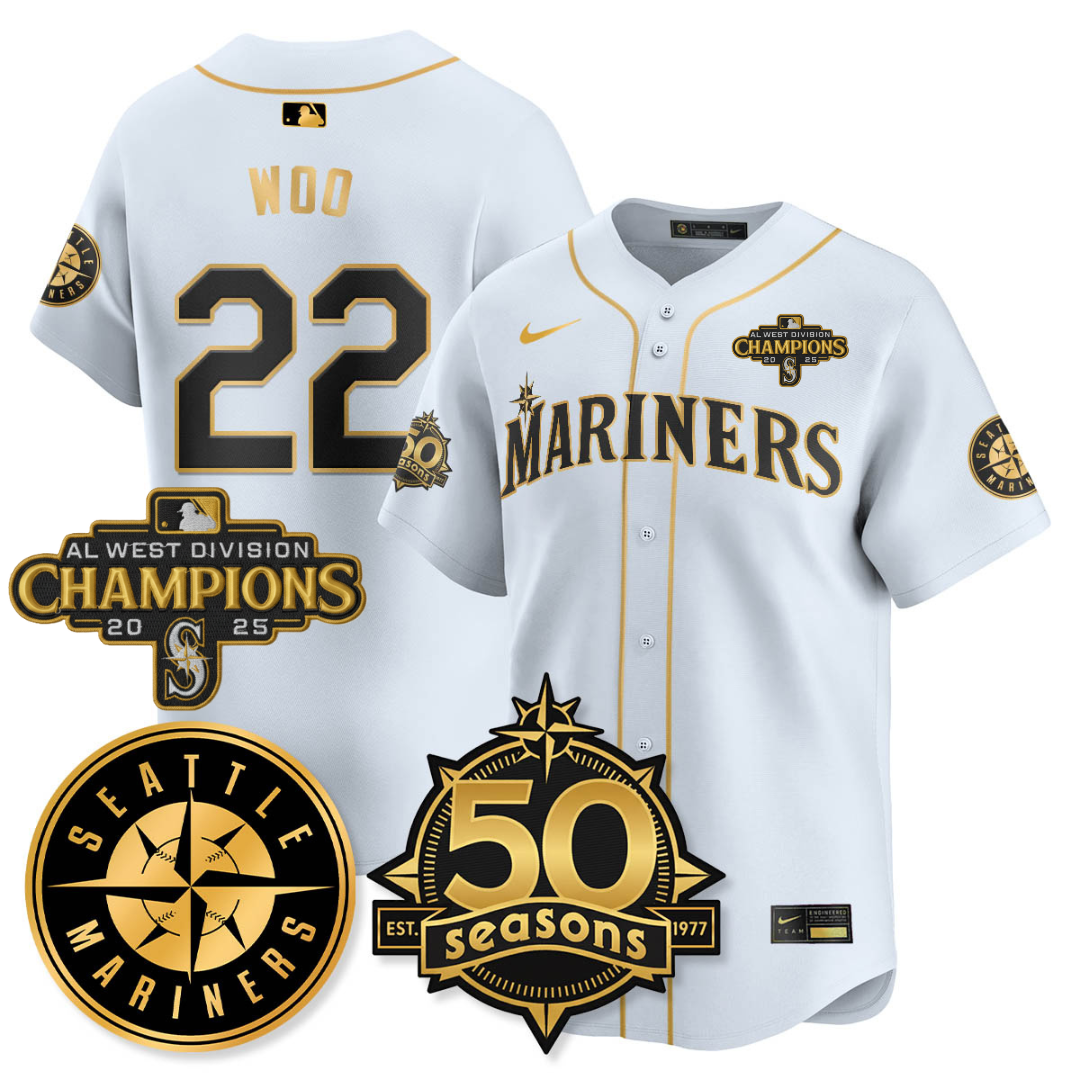SEA Limited Teal Jersey - 50th Anniversary & AL West Division Champions - Stitched