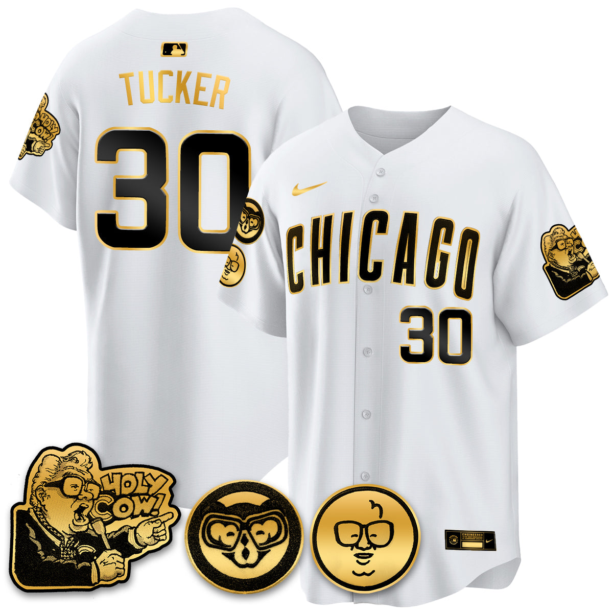 CHC Limited Jersey - Harry Caray "Holy Cow" Patch - All Stitched