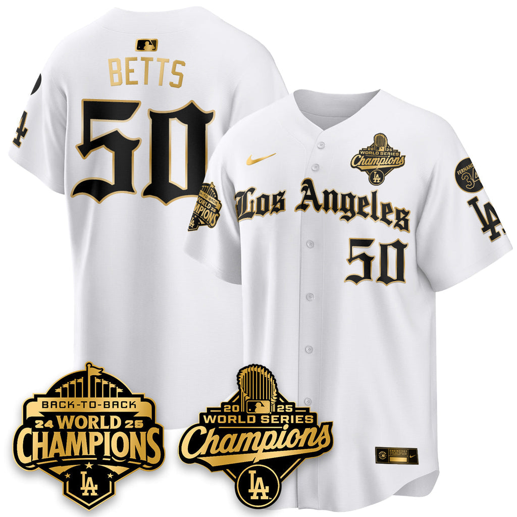 LAD 2025 World Series Champions Vapor Premier Limited Jersey - LA Gothic Edition - Stitched