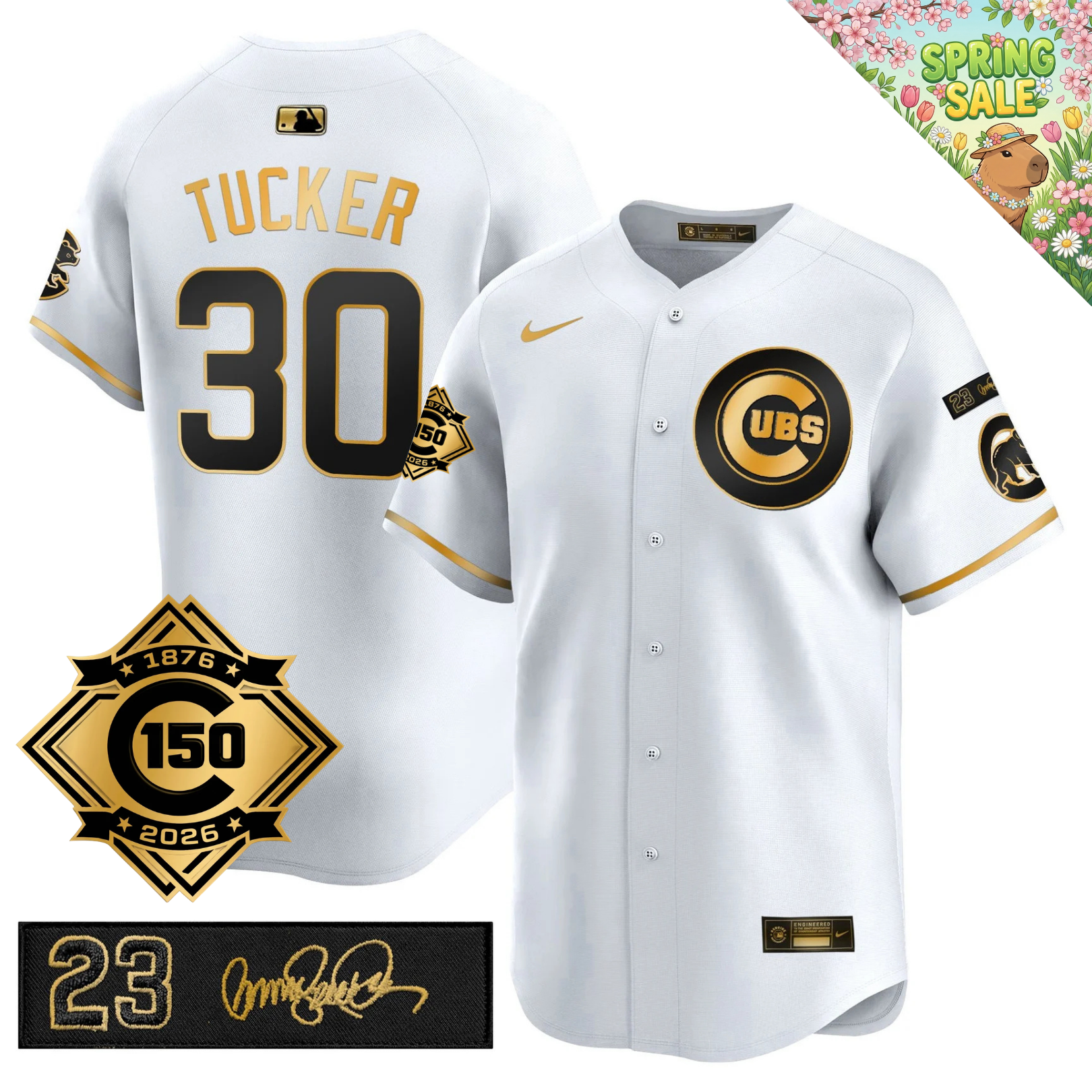 CHC 150th Anniversary & 'Ryne Sandberg Tribute' Limited Blue Jersey - Stitched