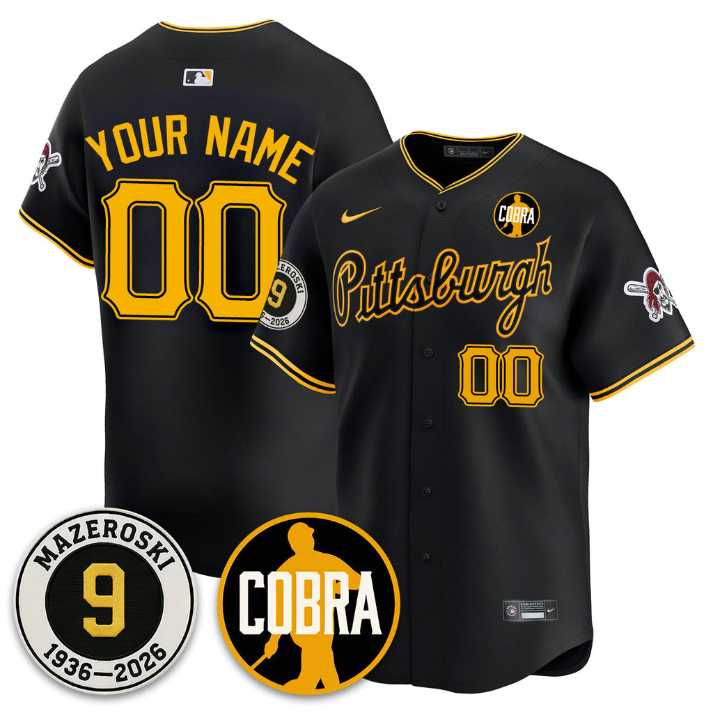 PIT Memories Vapor Limited Jersey - Bill Mazeroski Patch - Stitched