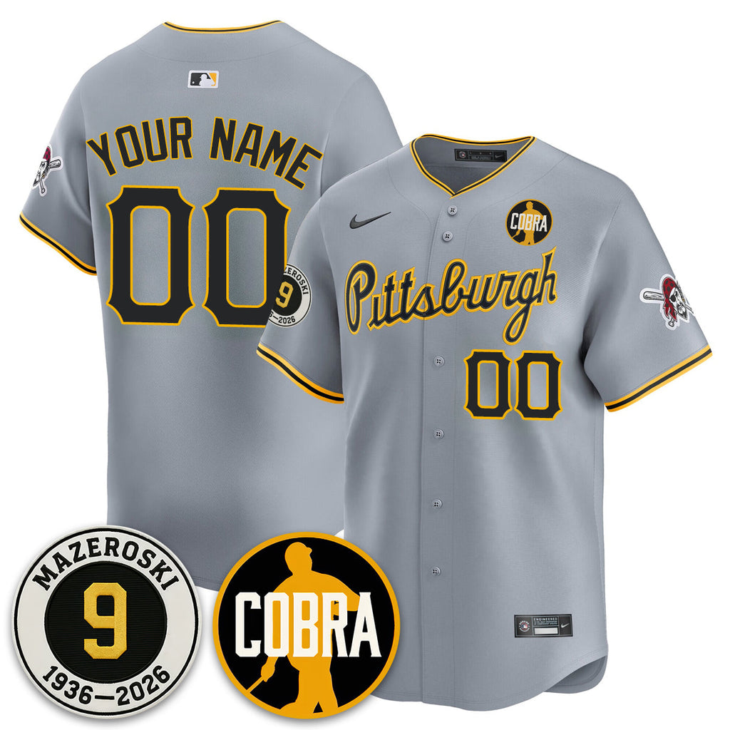 PIT Memories Vapor Limited Jersey - Bill Mazeroski Patch - Stitched