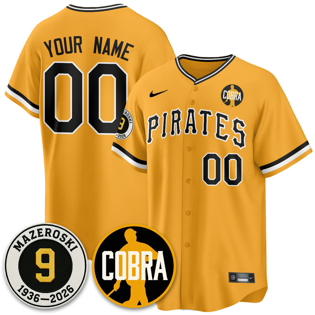 PIT Memories Vapor Limited Jersey - Bill Mazeroski Patch - Stitched