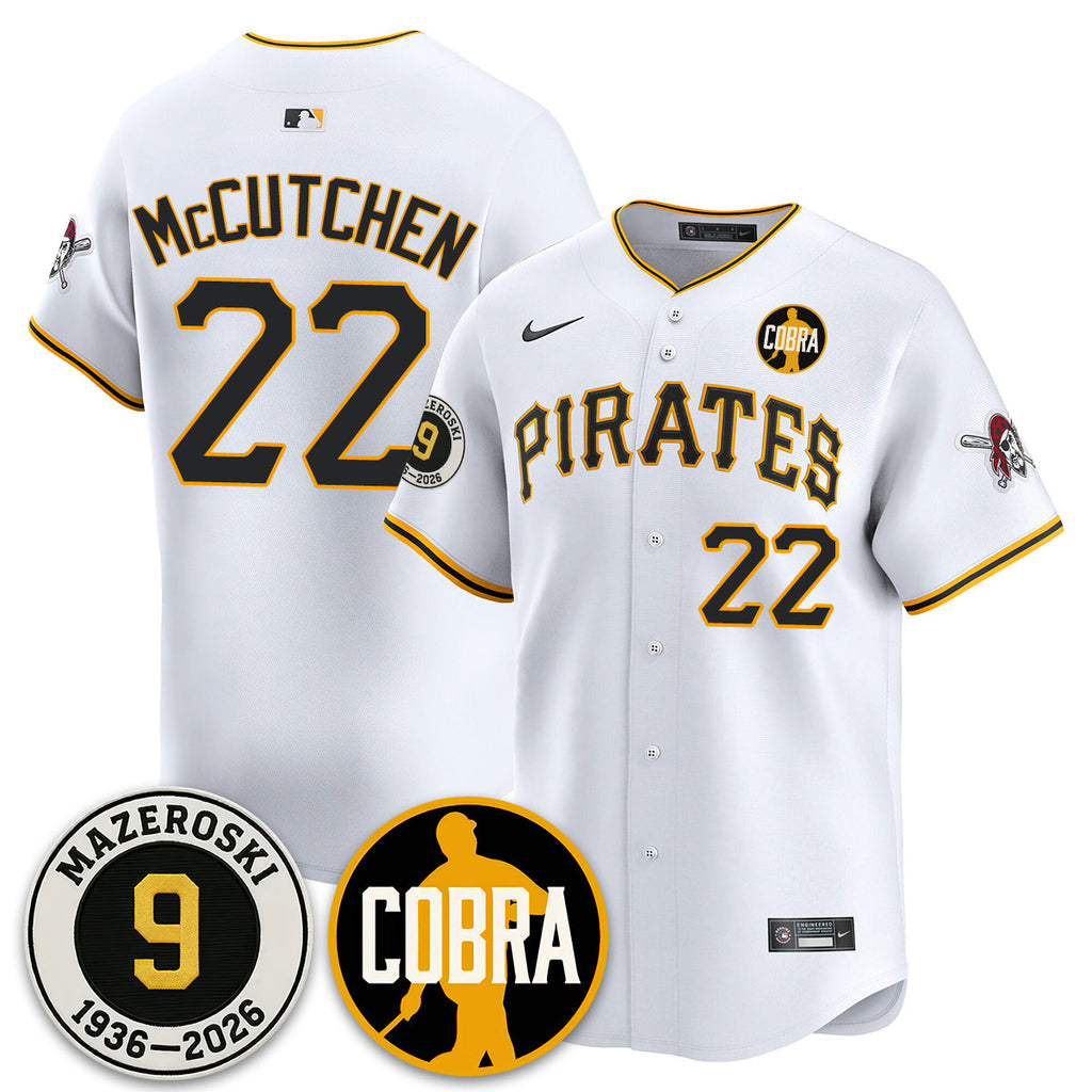 PIT Memories Vapor Limited Jersey - Bill Mazeroski Patch - Stitched
