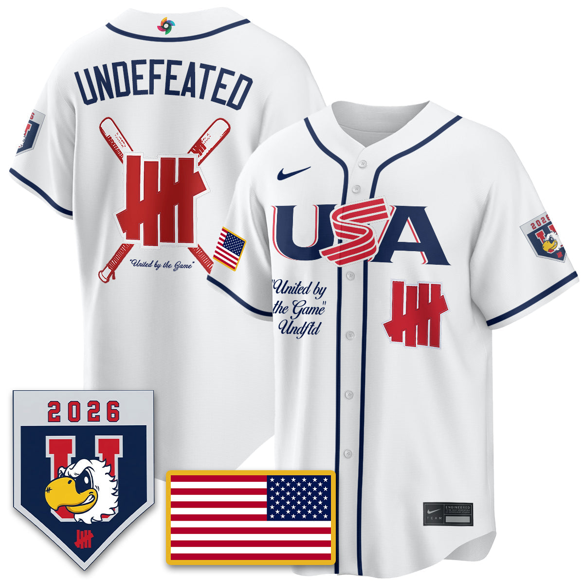 USA Baseball x Undefeated 2026 World Baseball Classic Limited Jersey - Stitched