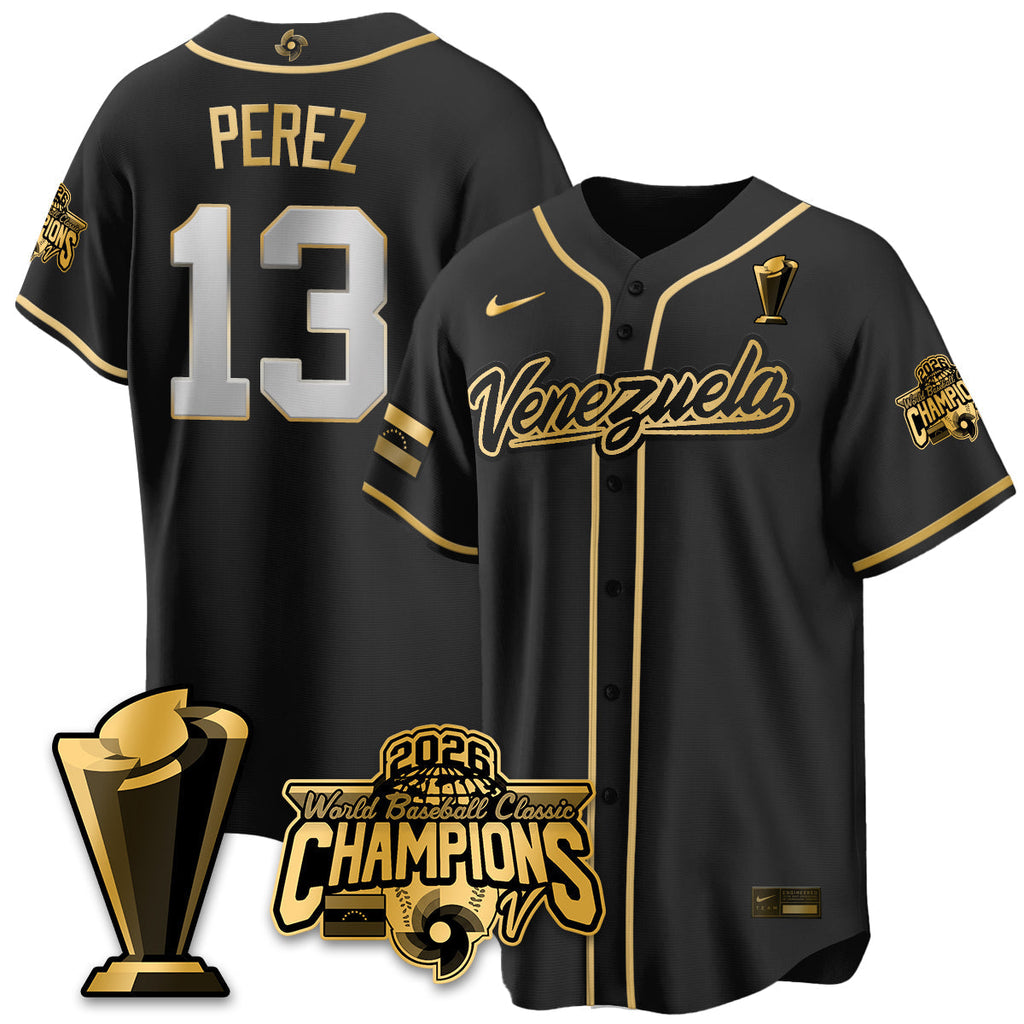 Venezuela Baseball 2026 World Baseball Classic Champions Limited Jersey V2 - Stitched