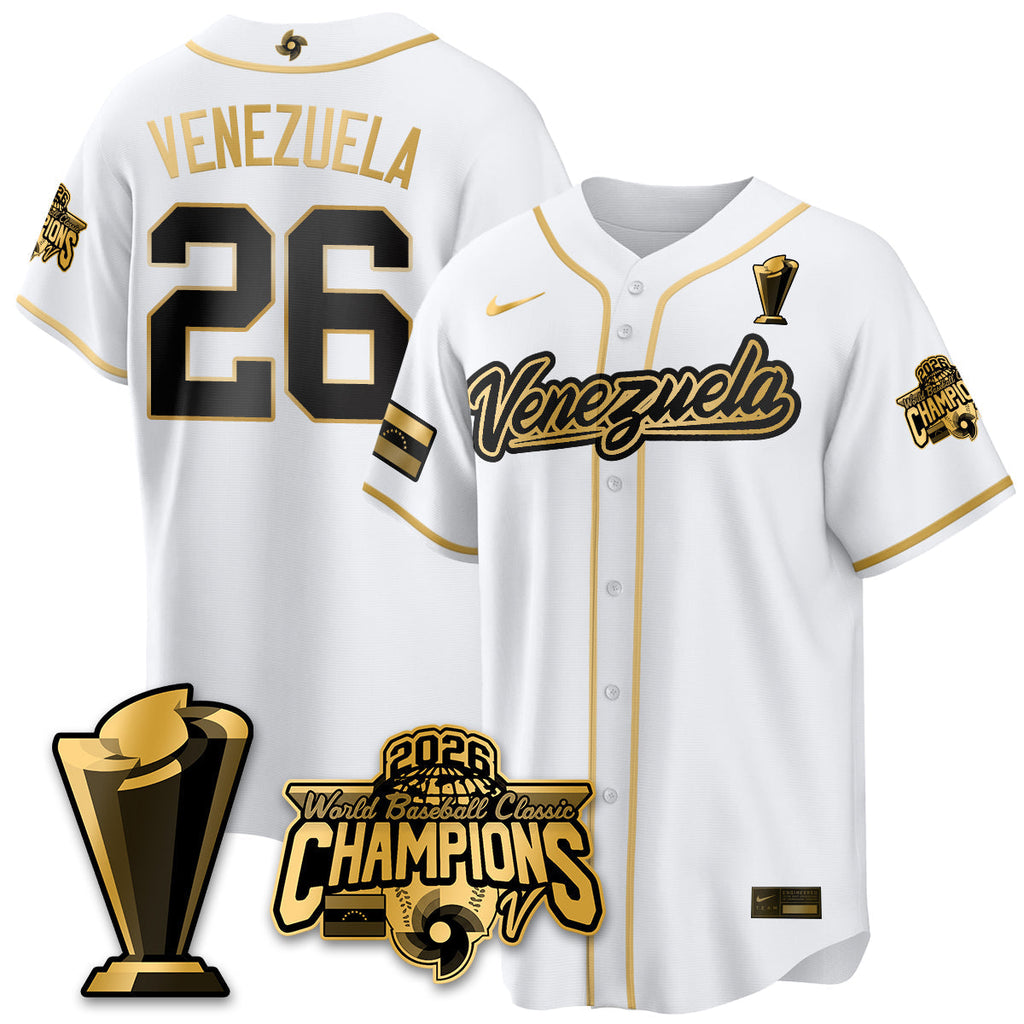 Venezuela Baseball 2026 World Baseball Classic Champions Limited Jersey V2 - Stitched