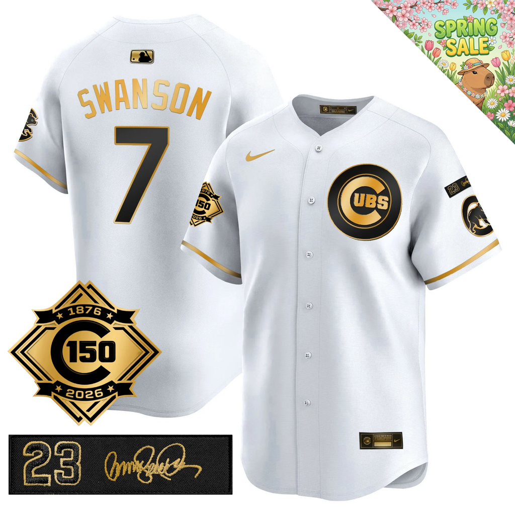 CHC 150th Anniversary & 'Ryne Sandberg Tribute' Limited Blue Jersey - Stitched