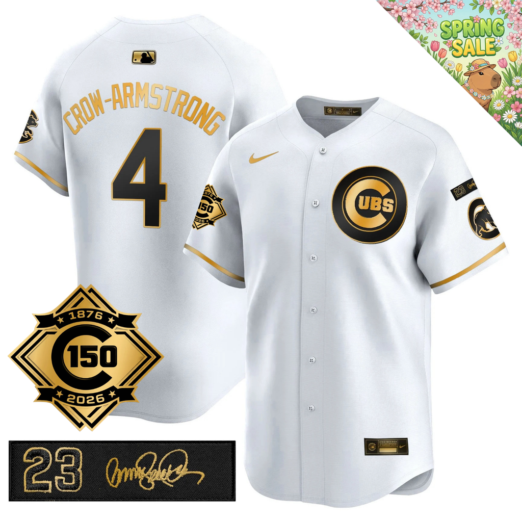 CHC 150th Anniversary & 'Ryne Sandberg Tribute' Limited Blue Jersey - Stitched