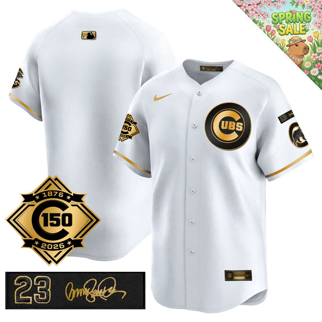 CHC 150th Anniversary & 'Ryne Sandberg Tribute' Limited Blue Jersey - Stitched