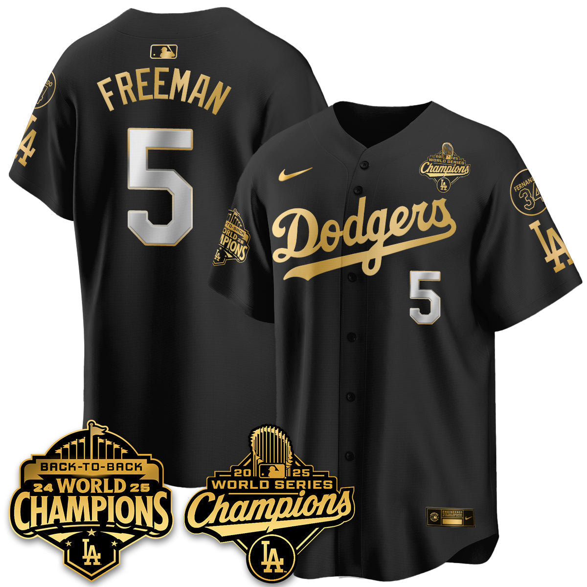 LAD 2025 World Series Champions Jersey - Stitched N2