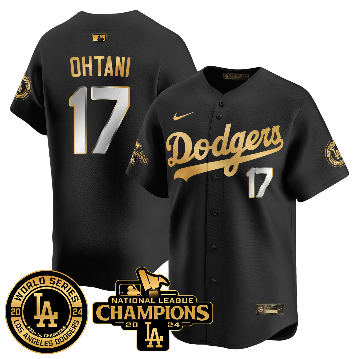 LAD World Series NL Champions Jersey - Stitched