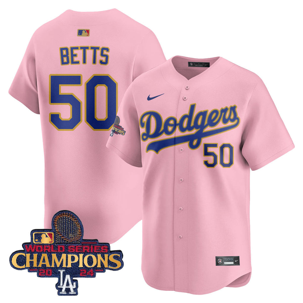 Dodgers 2025 Gold Vapor Premier Limited Jersey - Stitched