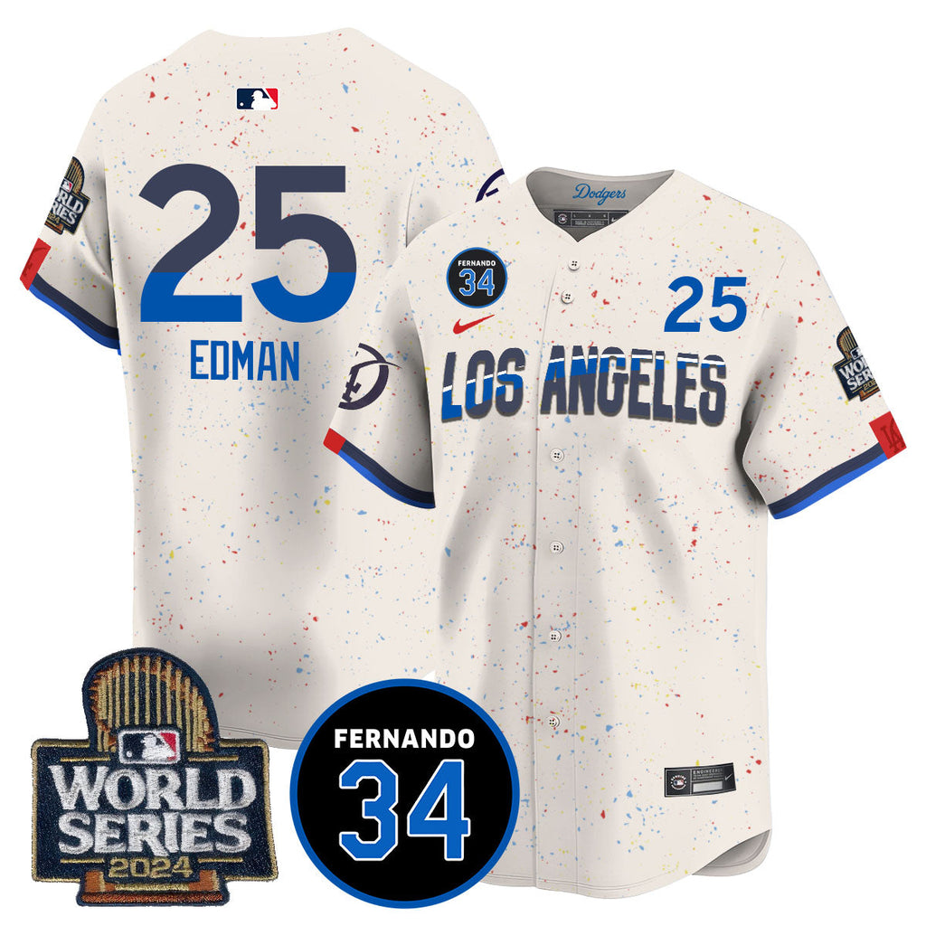 Dodgers Fernando Valenzuela Memorial Jersey - Stitched