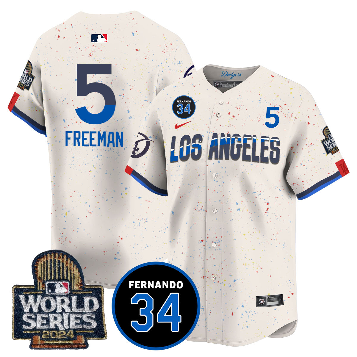 Dodgers Fernando Valenzuela Memorial Jersey - Stitched