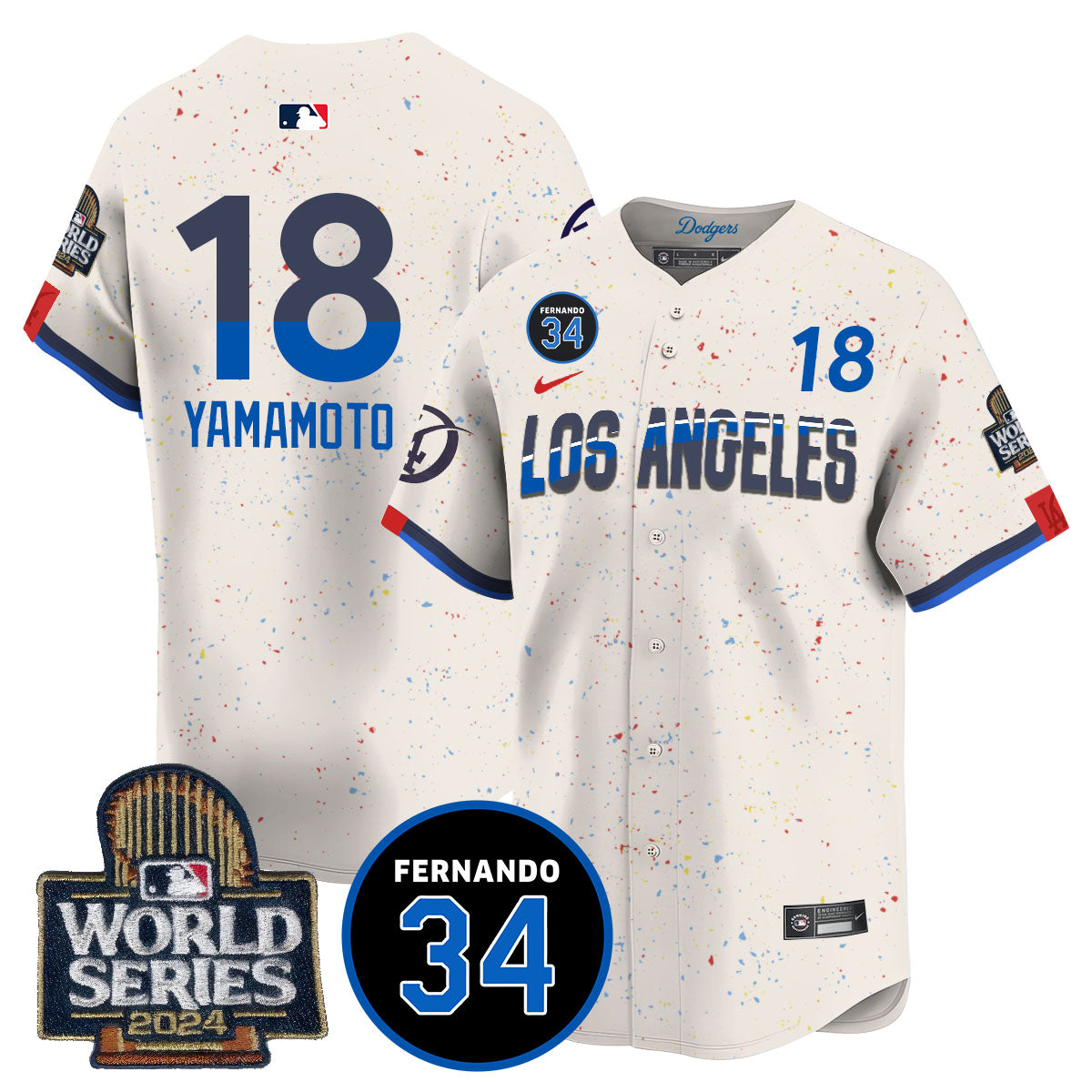 Dodgers Fernando Valenzuela Memorial Jersey - Stitched
