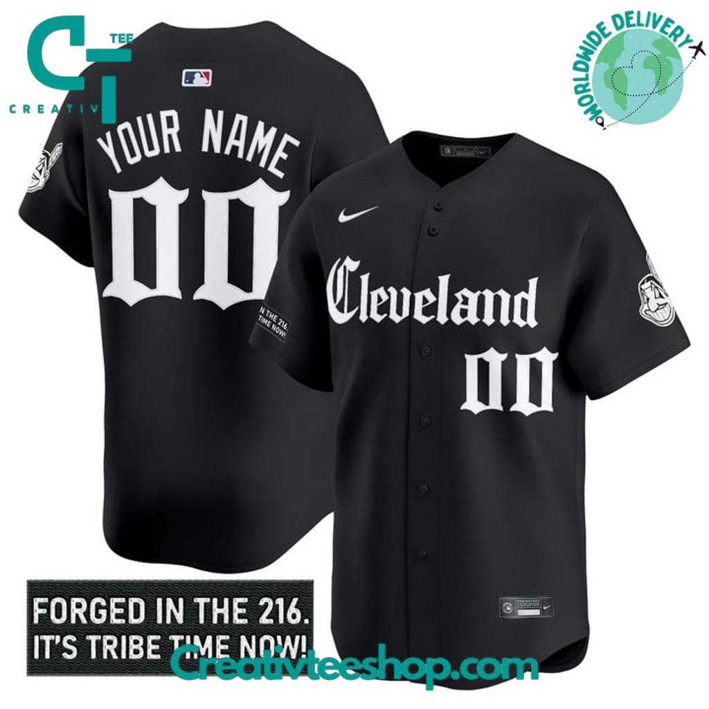 Cleveland Indians 'Gothic Iron Edition' Special Edition Baseball Jersey