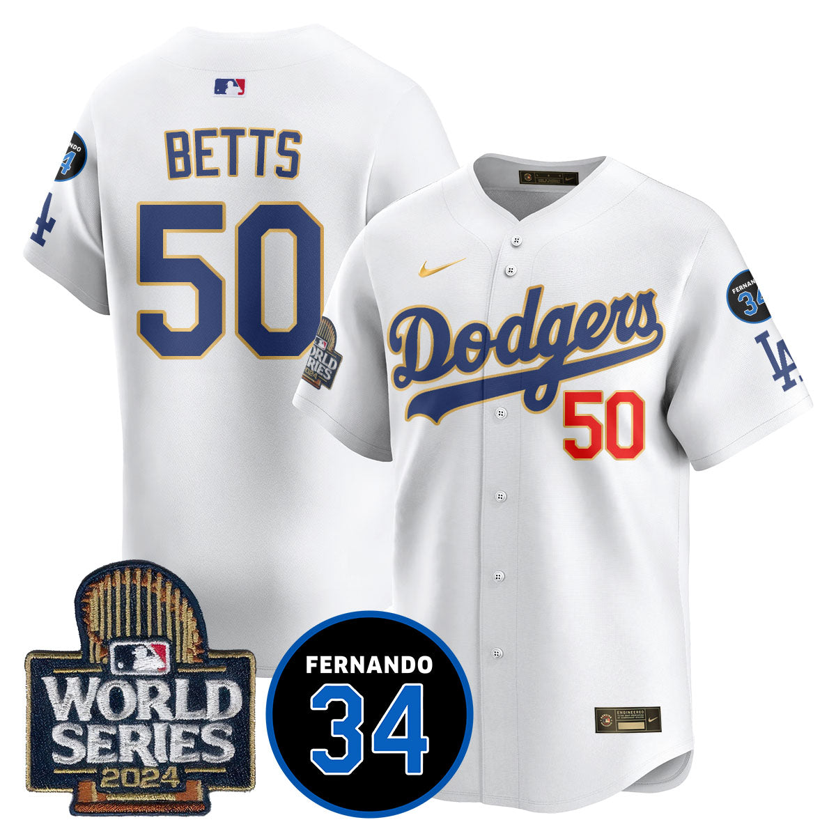 Dodgers Fernando Valenzuela Memorial Jersey - Stitched