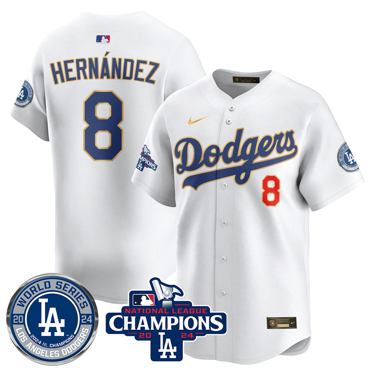 LAD World Series NL Champions Jersey - Stitched