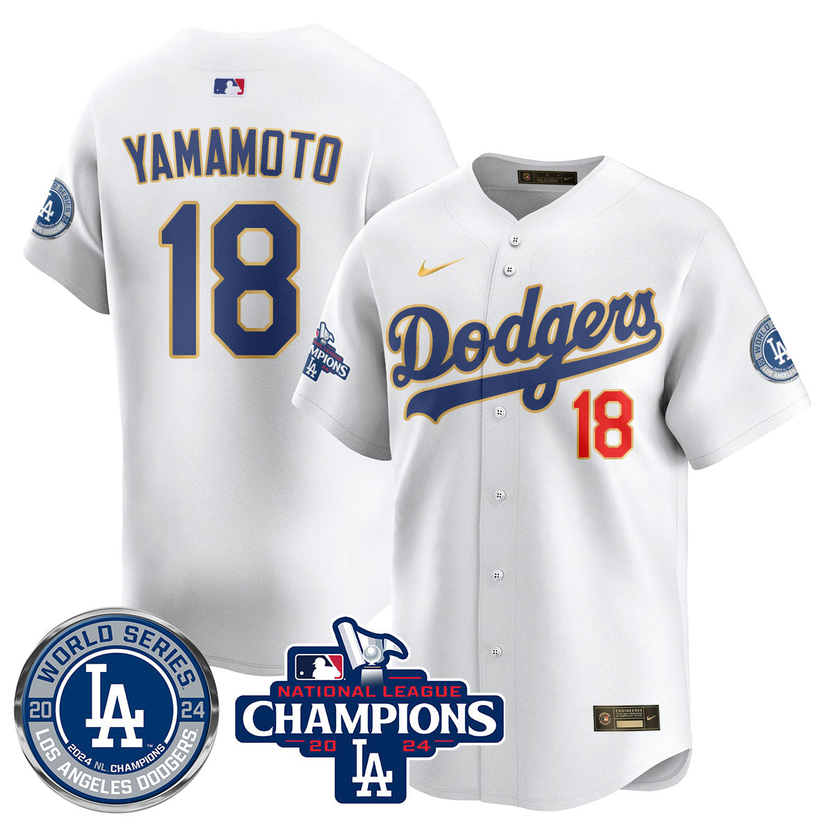 LAD World Series NL Champions Jersey - Stitched