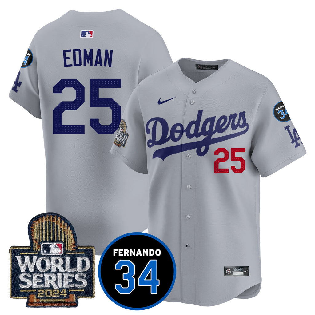Dodgers Fernando Valenzuela Memorial Jersey - Stitched