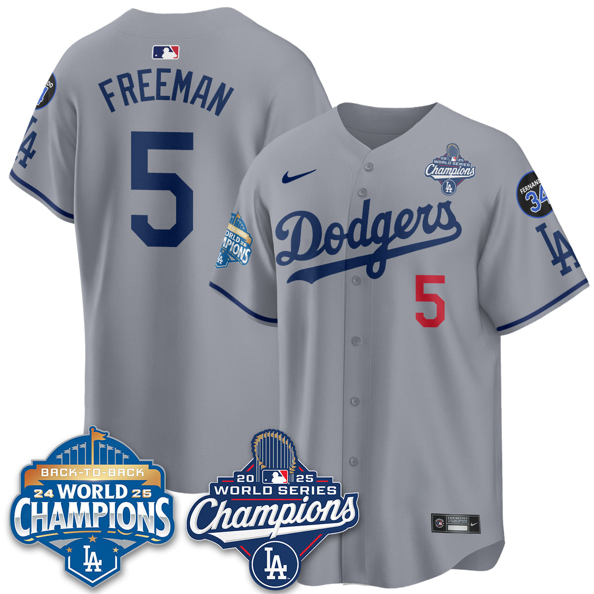 LAD 2025 World Series Champions Jersey - Stitched N2