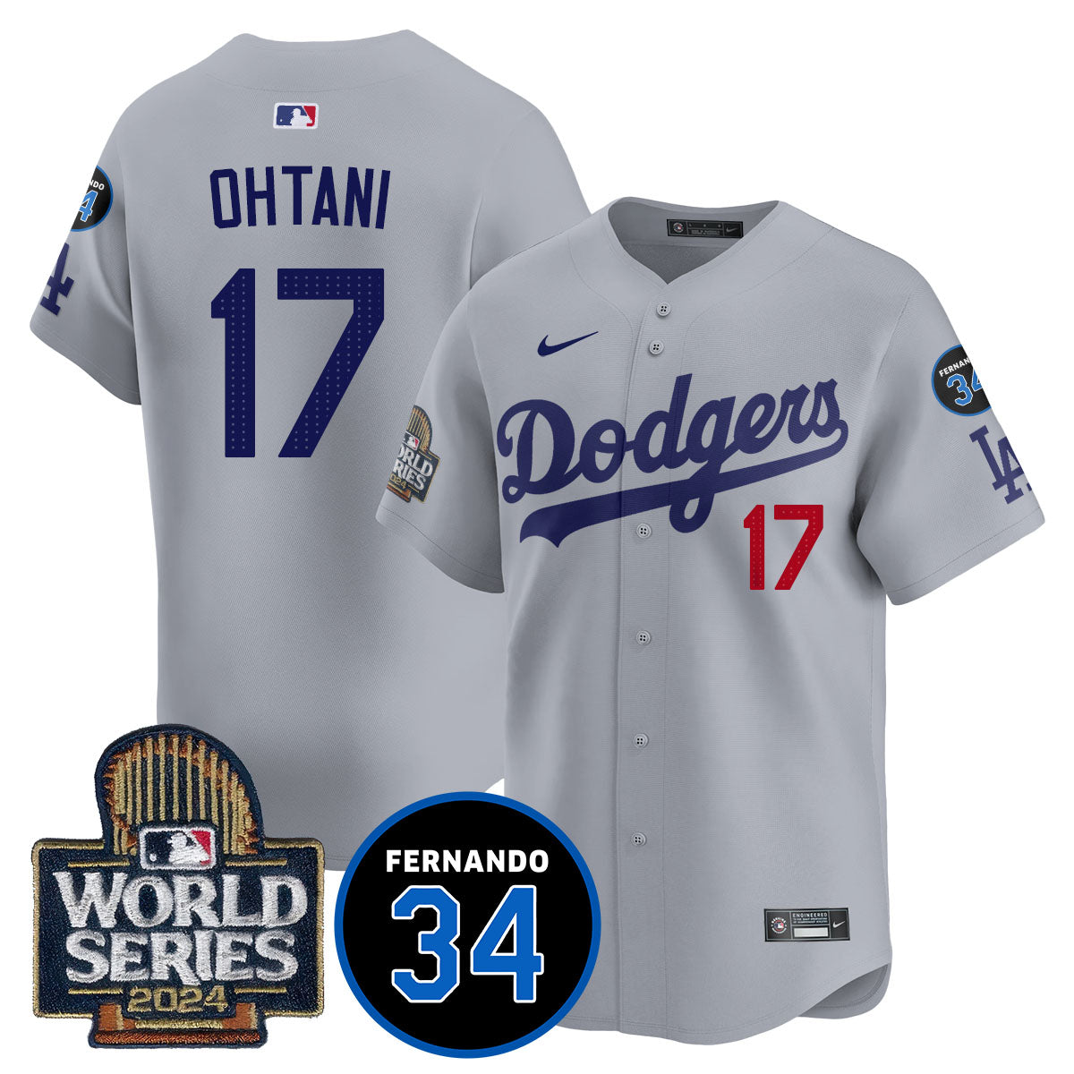 Dodgers Fernando Valenzuela Memorial Jersey - Stitched